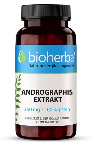Bioherba Andrographis Extrakt 360 mg 100 Kapseln
