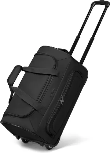 Redolz Duffle Essentials 2 Rollen Reisetasche 51 cm - Reisetasche aus robustem Polyester mit 2 Rollen, ideal für komfortable Reisen. Stylisches Design mit äußeren Taschen und sicherem Reißverschlussfach.