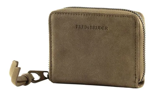 FREDsBRUDER Jo Wallet Taupe - Kleine, handliche Geldbörse, ideal für jede Tasche mit einfacher Fächeraufteilung