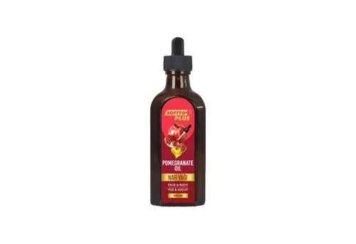Softto+Plus Granatapfelöl 100ml – Natürliches Pflegeöl für Gesicht & Körper - Körperöle mit Antioxidantien, die die Haut vor freien Radikalen schützen und vorzeitiger Hautalterung vorbeugen. Ideal für intensive Feuchtigkeitspflege und zur Verbesserung des Hautbildes.