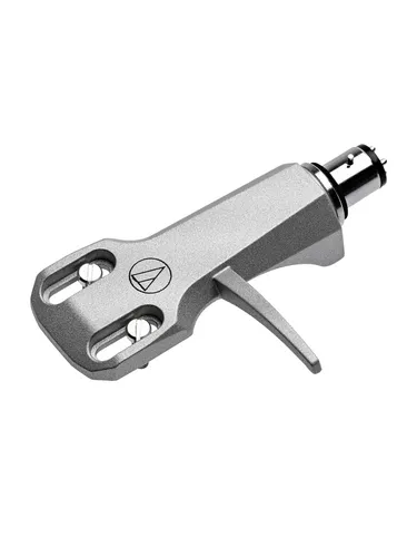 Audio-Technica AT-HS6SV Headshell Silver - Hochwertige Headshell aus Aluminium für Plattenspieler, ideal für DJs. Integrierter Fingerlift und umfangreiches Zubehör sorgen für eine einfache Montage und hohe Langlebigkeit.