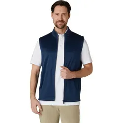 Callaway Weste Chev High Gauge, navy - Stilvolle Golfweste mit durchgehendem Reißverschluss und Stehkragen. Aus weichem Thermomaterial für Komfort und Bewegungsfreiheit – ideal für das Fairway und als modisches Layering-Stück.