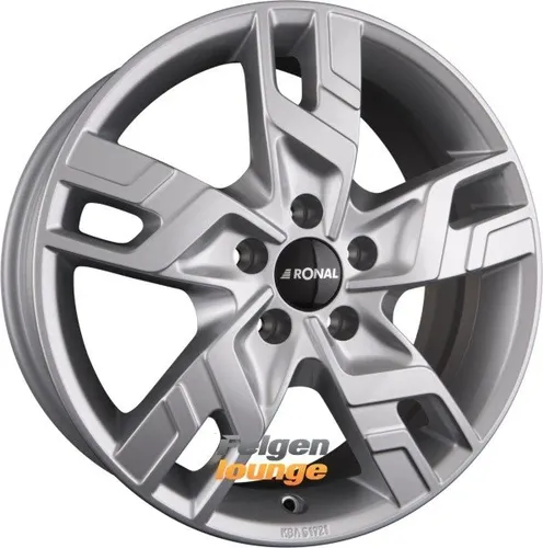 Ronal R64 Alufelgen 16 Zoll - Hochwertige 5-Speichen Alufelgen in Silber, 6.5x16" ET60, ideal für sportliches Fahren und erhöhte Traglast bis 1125 kg.