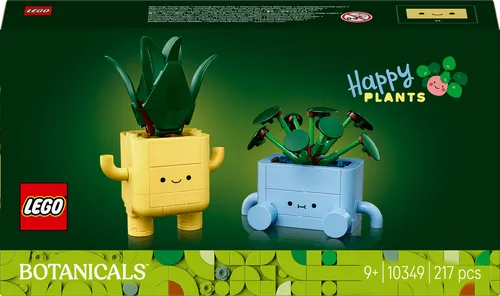 LEGO Botanicals 10349 Fröhliche Pflanzen - LEGO-Bausatz für kreative Köpfe ab 9 Jahren, mit 217 Bausteinen für auffällige künstliche Pflanzen und ideales Geschenk für Pflanzenliebhaber.