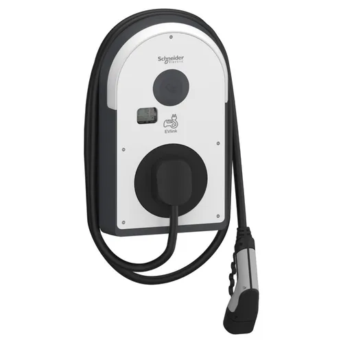 Schneider Electric Wallbox Pro AC T2 EVB3I22NC0M - 22 kW Ladestation - Wallbox für Wandmontage mit 22 kW Leistung, IP55 Schutz und integriertem Energiezähler. Ideal für schnelles Laden zu Hause.