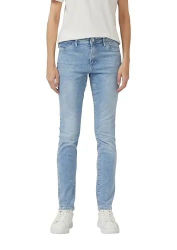 s.Oliver RED LABEL Slim Fit Jeans 'BETSY' in Hellblau, Größe 38/30 - Die Slim Fit Jeans 'Betsy' von s.Oliver RED LABEL bietet eine schmal geschnittene Passform und einen bequemen Baumwoll-Mix. Ideal für den Alltag, überzeugt sie mit klassischer Denim-Optik und stilvollen Details.