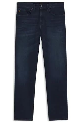 BOSS Herren Re.Maine BC-C Jeans, Dark Blue406, 35W / 34L - Regular Fit Jeans mit mittlerer Bundhöhe, Reißverschluss und seitlichen Taschen für optimalen Tragekomfort und modernen Style.