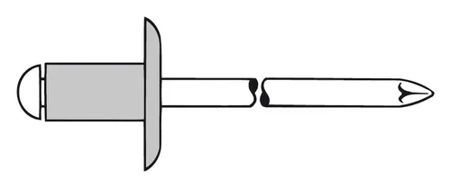 Gesipa Blindnieten Aluminium Grosskopf K14 5 x 12 mm - 1433524 (VPE: 250 Stück)