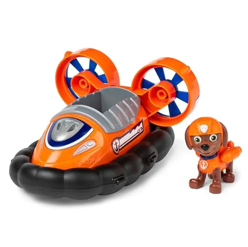 PAW PATROL Luftkissenboot mit Zuma-Figur - Spielzeugfahrzeug aus recyceltem Kunststoff, fördert kreatives Spielen für Kinder ab 3 Jahren
