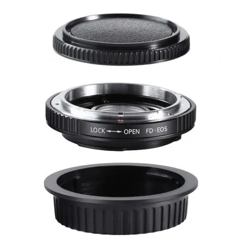 K&F Concept Adapter für Canon FD auf EOS EF - Praktischer Adapter für die Verwendung von Canon FD Objektiven an EOS EF Kameras. Ideal für kreative Fotografie mit vielseitigen Objektiven.