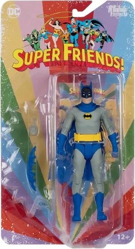McFarlane Toys - DC Retro Actionfigur Batman 15 cm - Actionfigur aus dem DC Universum, 15 cm groß, detailreich mit Zubehör und Base, perfekt für Sammler und Batman-Fans.