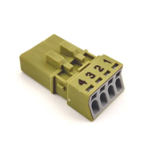 Stecker 4-pol. Kod. B 1,50mm² hellgrün WAGO WINSTA® MINI special 890-274 Neu
