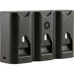 Jupio Tri-Charge AIR3 für Sony FZ100-Serie - Effizientes Akkuladegerät für Sony FZ100-Serie, ermöglicht gleichzeitiges Laden von bis zu drei Akkus für längere Einsatzzeiten.