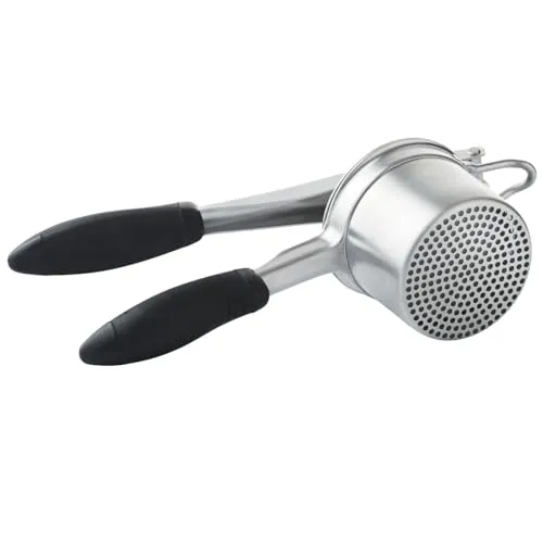 Betty Bossi Kartoffelpresse Schwarz Edelstahl - Kartoffelpressen & Spätzlepressen – Ideal für cremige Kartoffelpürees und vielseitige Gerichte, ergonomisches Design für bequeme Handhabung, spülmaschinengeeignet und langlebig.