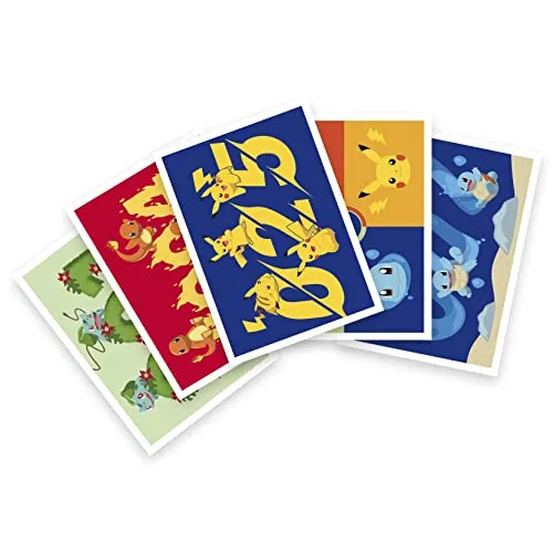 ABYstyle - Pokémon Postkarten Starters Generation 1: Greeting Card - Dankeschön, Glückwunsch, Gute Besserung