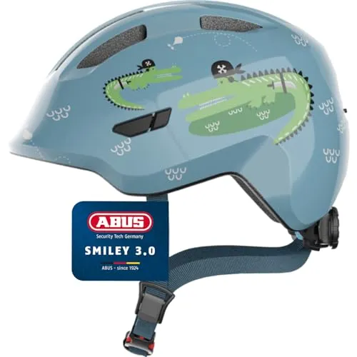 Abus Smiley 3.0 Fahrradhelm Kinderhelm Rosa Größe S - Sicherer Kopfschutz für Kinder im Radsport, mit einstellbarer Passform und stylischem Design in Rosa.