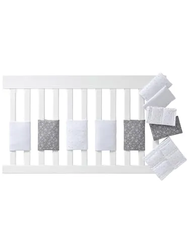 vertbaudet Bettumrandung Polster POLARWOLF für Babybett - Bettumrandung mit süßem Allover-Motiv, aus 100% Baumwolle, maschinenwaschbar bei 40 °C - ideal für ein sicheres und stilvolles Babybett.