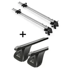 Fahrradträger Bike Pro Set für Lancia Musa 2004-2012 - Komplettes Set aus 2x Fahrradträgern und Dachträger für Lancia Musa (5 Türer). Ideal für alle Fahrradtypen, leicht montierbar und sorgt für mehr Platz im Innenraum.