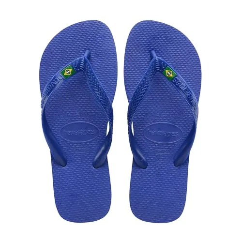 Havaianas - Top Brasil, Bequeme, Robuste und Leichte Badelatschen, mit Rutschfesten Sohlen, Brasilien-Flagge auf den Riemen, Unisex Erwachsene