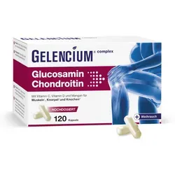 GELENCIUM Glucosamin Chondroitin 120 St - Gelenkgesundheit - Nahrungsergänzungsmittel für gesunde Gelenke, unterstützt die Beweglichkeit und ist rezeptfrei erhältlich.