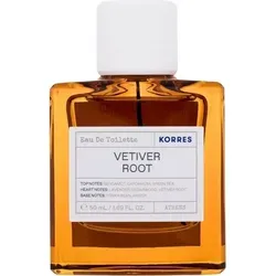 Korres Vetiver Root Eau de Toilette 50 ml - einzigartiger, eleganter Duft, mit Kopfnoten von Kardamom und Bergamotte, ideal für anspruchsvolle Herren