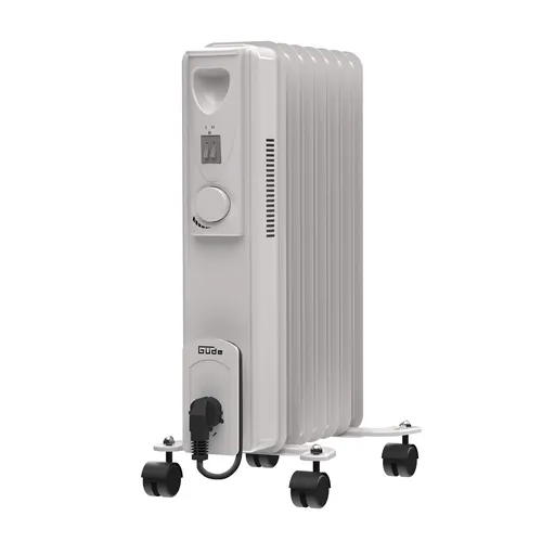 GÜDE Ölradiator 1500 Watt OR 1500-7 Eco - Mobile Heizung mit Thermostat - Heizgeräte mit 3 Heizstufen und einstellbarem Thermostat für effiziente Wärme, ideal für Wohnräume oder Büros.