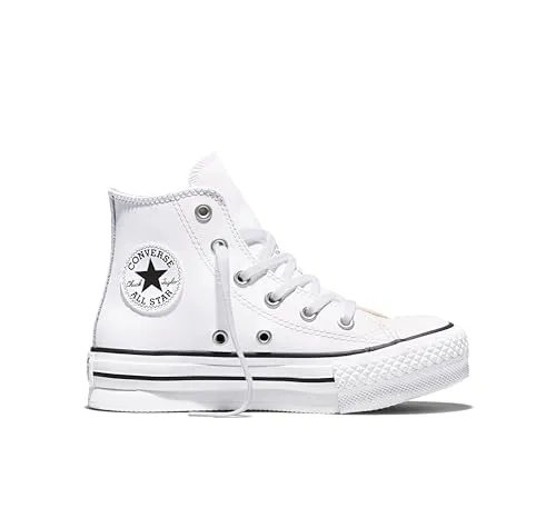 Converse Chucks Taylor All Star HI Sneaker M7650 - Optical White Gr. 37,5 - Sneaker für Unisex Erwachsene, aus hochwertigem Canvas, zeitloses Design für lässige Outfits und optimalen Tragekomfort.