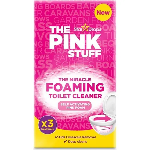 THE PINK STUFF Miracle Foaming WC-Reiniger - WC-Reiniger für strahlende Sauberkeit, schäumt kraftvoll und entfernt selbst hartnäckige Ablagerungen.