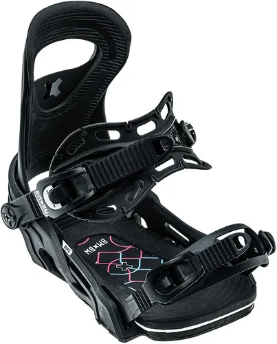 BENT METAL BMX Bindung 2025 black - XS - Snowboard Bindungen mit Flex Control Drive Plate für individuelles Reaktionsverhalten, ideal für schmalere Boards und kleinere Boots. Genießen Sie Komfort und Performance beim All Mountain Riding.