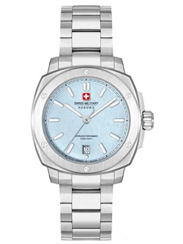 Swiss Military Hanowa Quarzuhr 40 mm - Modische Herrenuhr - Elegante Quarzuhr mit 10 ATM Wasserdichtigkeit, Saphirglas und Edelstahlarmband. Ideal für stilbewusste Herren, die Wert auf Qualität und Design legen.