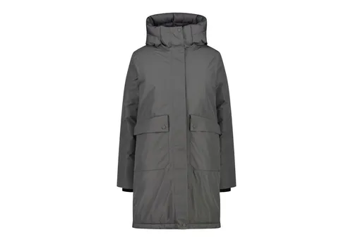CMP Damen Wintermantel WOMAN COAT ZIP HOOD 33K3556F schwarz 36 EU - Stylischer Wintermantel mit Kapuze für Damen, ideal für Outdoor-Aktivitäten. Hergestellt aus hochwertigem Polyester sorgt er für angenehmen Tragekomfort und schützt vor Kälte.