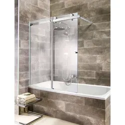 welltime Badewannenaufsatz Mauritius - Schiebetür aus Einscheibensicherheitsglas - Duschwand mit Spritzschutz, beidseitig montierbar und ideal für Badewannen. Hochwertiges 6 mm Einscheibensicherheitsglas für optimale Sicherheit und Klarheit.