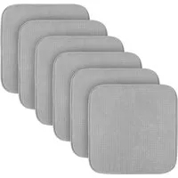 Bestlivings Stuhlkissen Sitzkissen Struktur - Anti Rutsch - Auflagen & Polster, rutschfeste Unterseite für sicheren Sitz und elegantes Design in Hellgrau (38x38cm), ideal für jeden Stuhl.
