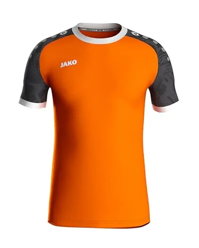 JAKO Iconic Trikot Unisex - Nachhaltiges Sport Shirt Kurzarm aus 100% recyceltem Polyester, Feuchtigkeitstransportierend