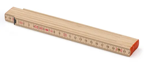 Zollstock Metrie Block 72-2m - 50 Stück - Messgeräte: Hochwertige 2m Zollstöcke aus Naturholz, ideal für präzise Messungen im Handwerk und Bau.