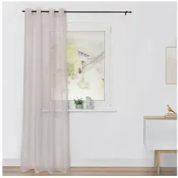 Lichtblick Original Vorhang "Vorhang Voile mit Ösen, beige, 225cm" - Elegante transparente Gardinen mit praktischen Ösen für unkompliziertes Aufhängen. Der luftige Stoff lässt Tageslicht in Ihre Räume und sorgt für eine angenehme Atmosphäre. Ideal für jeden Einrichtungsstil.