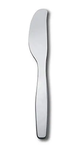 Alessi ANF06/37 Itsumo Buttermesser, Edelstahl - Buttermesser aus hochwertigem Edelstahl, perfekt für das stilvolle Servieren von Butter und Aufstrichen, 6 Stück im Set.