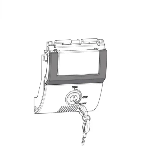 SHAD SH48 LOCK SYSTEM GREY TITANIUM PREMIUM, schwarz - Boot-Zubehör mit innovativem Lock-Mechanismus für maximale Sicherheit und Komfort beim Transport.