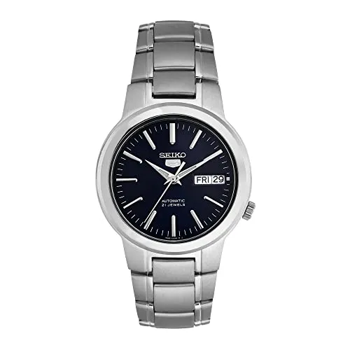 Seiko Herren-Armbanduhr XL Analog Automatik Edelstahl SNKA05K1