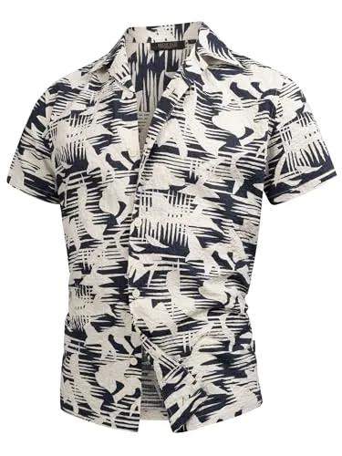 Indicode Herren INDarcy Kurzarmhemd aus Baumwolle | Bequemes Herrenhemd für den Sommer Navy, S - Dieses Kurzarmhemd aus 98 % Baumwolle und 2 % Elasthan bietet ein angenehmes Tragegefühl und eignet sich perfekt für warme Tage und Freizeitaktivitäten. Modernes Design in Regular Fit.
