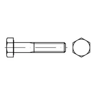 Reyher 931 6kt. Schrauben M 8x160 galv. verzinkt - 100 Stück hochwertige Schrauben, ideal für Bauprojekte, mit 8 mm Gewinde und 160 mm Länge, gefertigt in Deutschland.