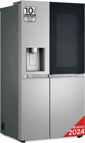 LG GSXE90MBAD Side by Side Kühlschrank mit InstaView - Kühlschrank der Klasse D mit 628 Litern Kapazität, Festwasseranschluss und UVnano Technologie für weniger Bakterien. Genießen Sie jederzeit Eis und frisches Wasser!