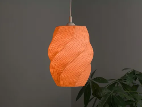 Roomberry Pendelleuchte Pendelleuchte Spirale, Lampenschirm inkl. E27 Deckenfassung, ohne Leuchtmittel, je nach Leuchtmittel individuell wählbar, geeignet für E27 Pendelleuchten - Hängelampen - Deckenlampen