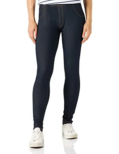 NUR DIE Damen Treggings Jeans-Look Relax&Go - Sportsocken mit optimalem Tragekomfort, ideal für den Alltag oder sportliche Aktivitäten. Die perfekte Kombination aus Jeans und Leggings für ein edles Aussehen und angenehmes Tragegefühl.