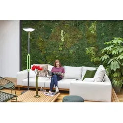 Lutec 6910802335 LED tragbare Außen Solarleuchte Poppy 1x8W | 3000K | IP54 - einzigartiges Design, Bluetooth-Lautsprecher
