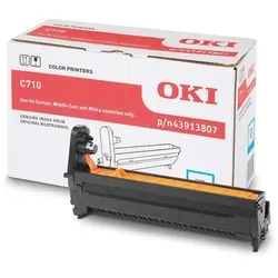 Oki Trommel 43913807 Cyan - Hochleistungsdruck - Sonstiges Druckerzubehör, Originalmaterial mit einer Kapazität von ca. 15.000 A4-Seiten für erstklassige Druckqualität in OKI C 710 Modellen.