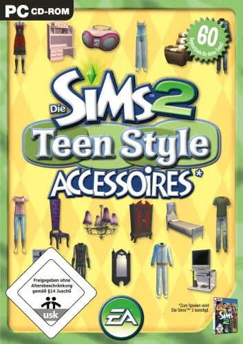 Die Sims 2 - Teen Style Accessoires (Add-On) - Games – Entdecke coole Teenager-Styles und erweitere dein Spiel um trendige Accessoires für die Sims.
