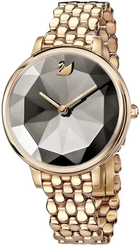 Swarovski Damen Analog Quarz Armband Uhr 5416009 - Elegante 35mm Armbanduhr aus roségoldfarbenem Edelstahl mit 50m Wasserdichtigkeit und stilvollem Perlmutt-Zifferblatt, ideal für einen luxuriösen Look.