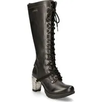New Rock M.TR005-S1 Damen Stiefel, Schwarz - Wanderschuhe mit einzigartigem Design und hoher Tragekomfort, perfekt für Abenteuerlustige und Fashion-Liebhaber.