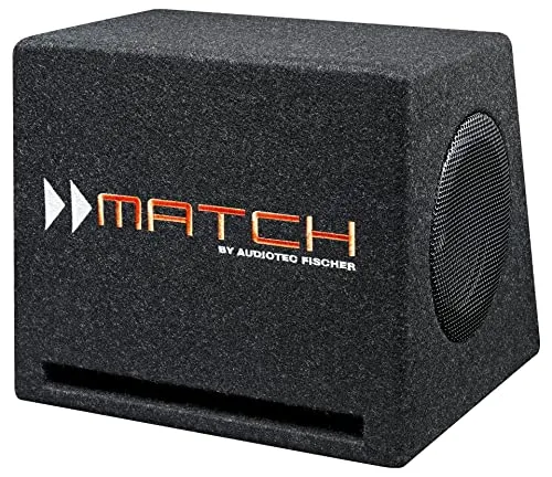 Match Bassreflexbox PP 7E-D 16 5 cm/6 5" 200 Watt RMS - Kompakte Subwoofer-Lösung mit 200 Watt RMS Leistung, ideal für kraftvollen Bass in Ihrem Auto. Inkl. 4,80m Anschlusskabel für einfache Installation.